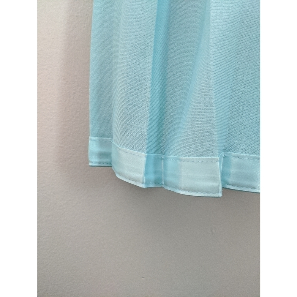 Vintage Union Label 70's/80's Aqua Pleated Dress - Picture 7 of 9